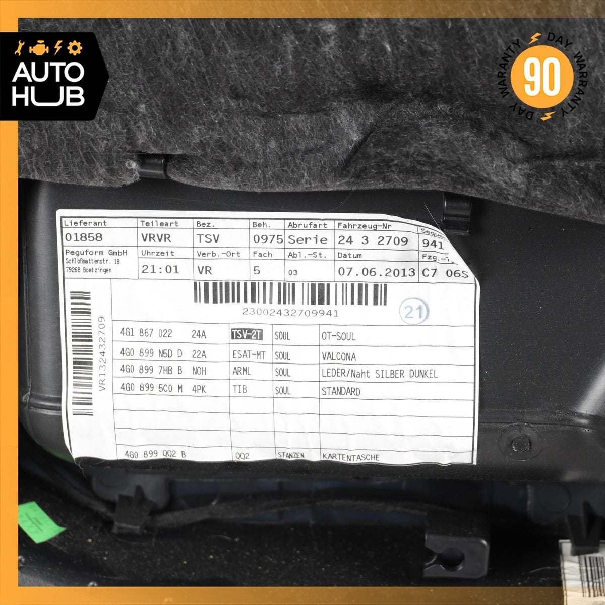 12-18 Audi C7 S6 A6 Front Right Side Interior Door Panel 4G1867104AD OEM - photo 23