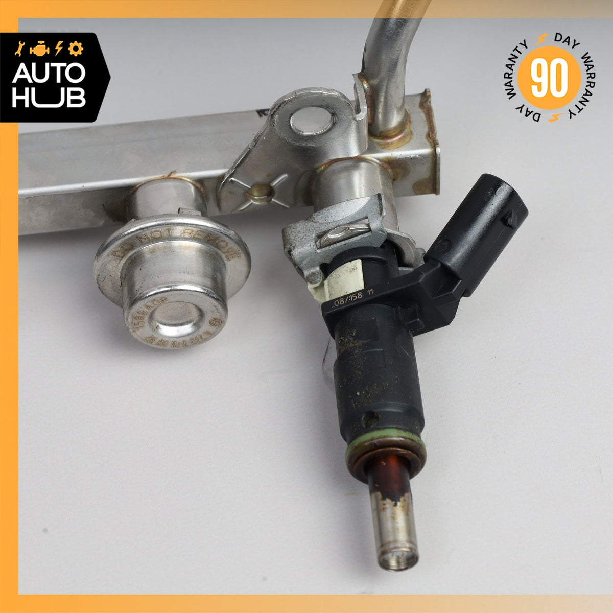 07-12 Mercedes R230 SL550 M273 Fuel Injection Rail With Fuel Injectors OEM - photo 10