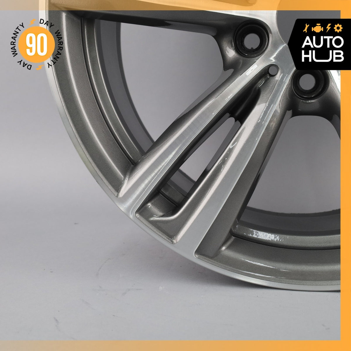 BMW F30 335i 340i 430i 8.5 x 19 19" Style 442 Rear Wheel Rim Polished Gray OEM - photo 5