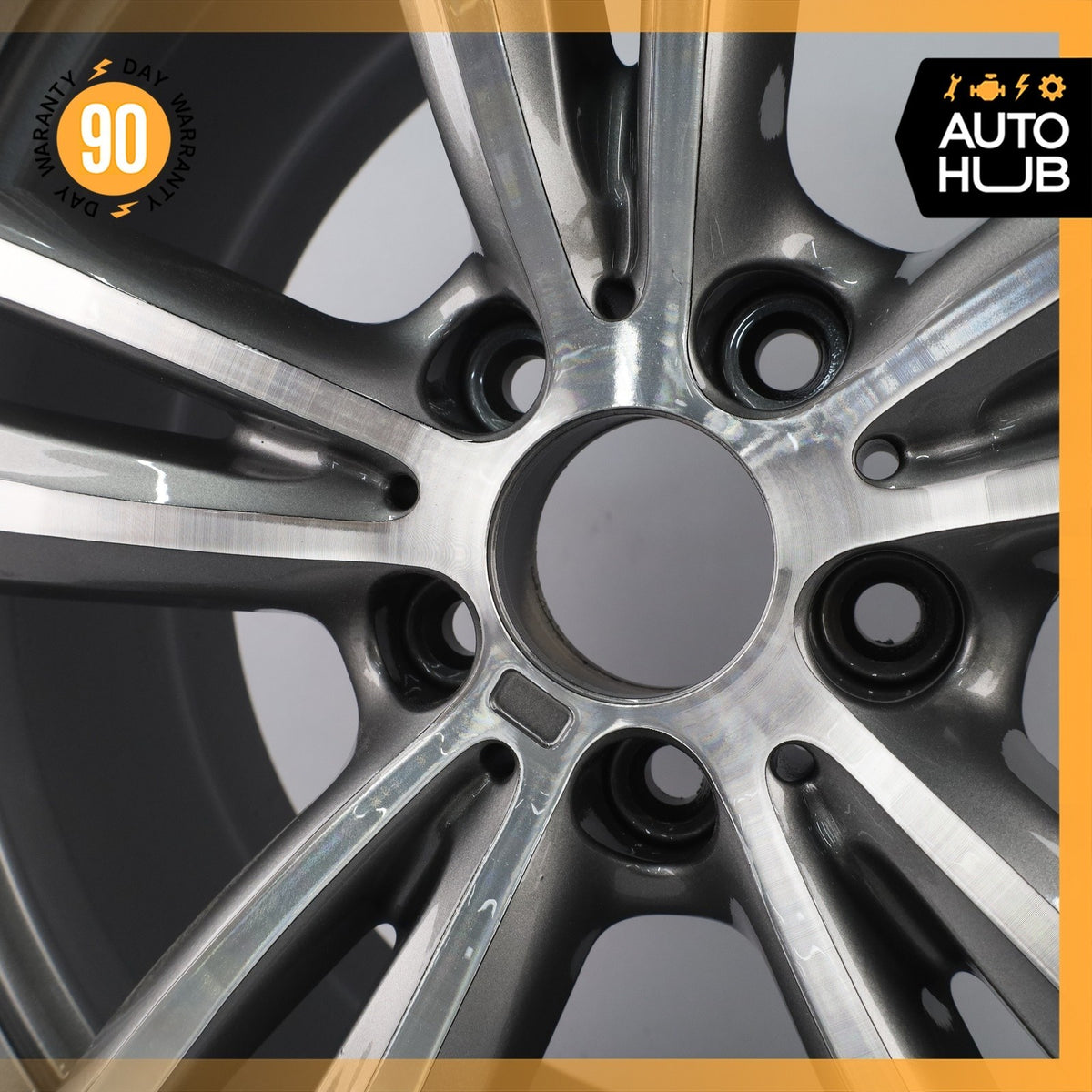 BMW F30 335i 340i 430i 8 x 19 19" Style 442 Front Wheel Rim Polished Gray OEM - photo 7