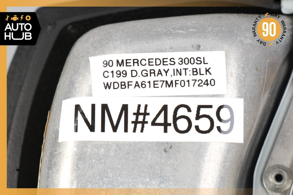 90-92 Mercedes R129 300SL 500SL Driver Steering Wheel Airbag Air Bag Black OEM - photo 12