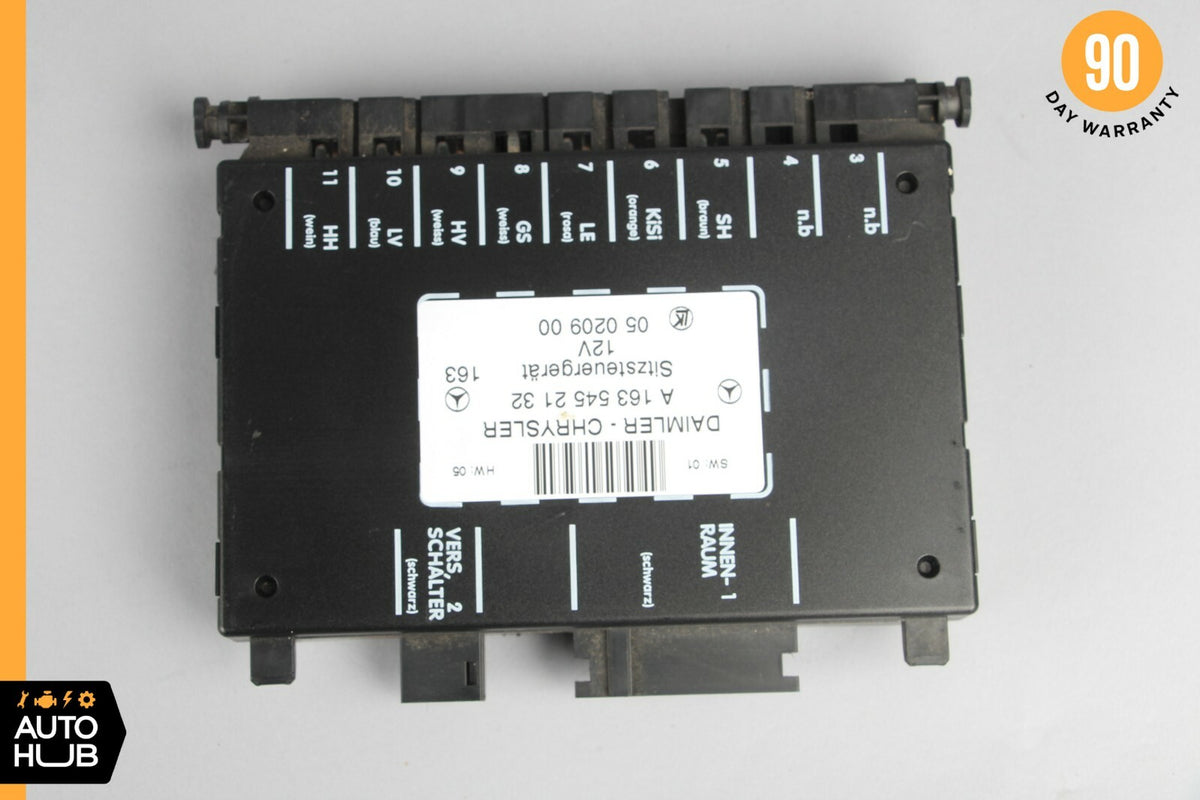 98-05 Mercedes W163 ML320 ML500 Seat Control Module Front Left Or Right OEM - photo 8