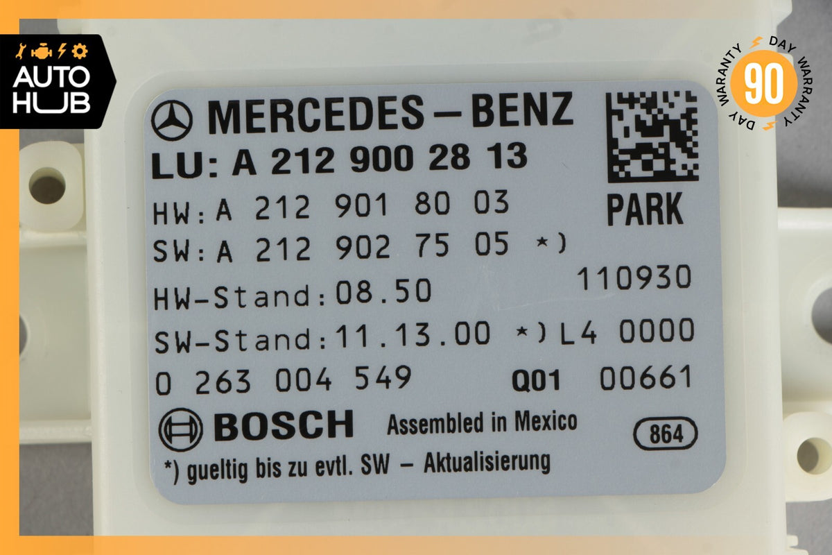 10-13 Mercedes W212 E350 E550 E400 Parking Distance Control PDC Module OEM - photo 8