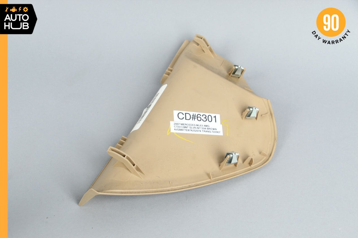 06-12 Mercedes W164 ML63 ML550 Dashboard Dash Board Right Side Trim Beige OEM - photo 4