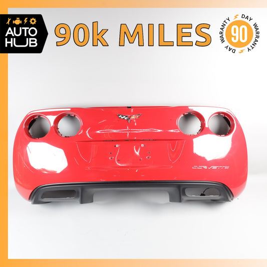 05-13 Chevrolet Corvette C6 Rear Bumper Cover Assembly Red OEM 90k - photo 1