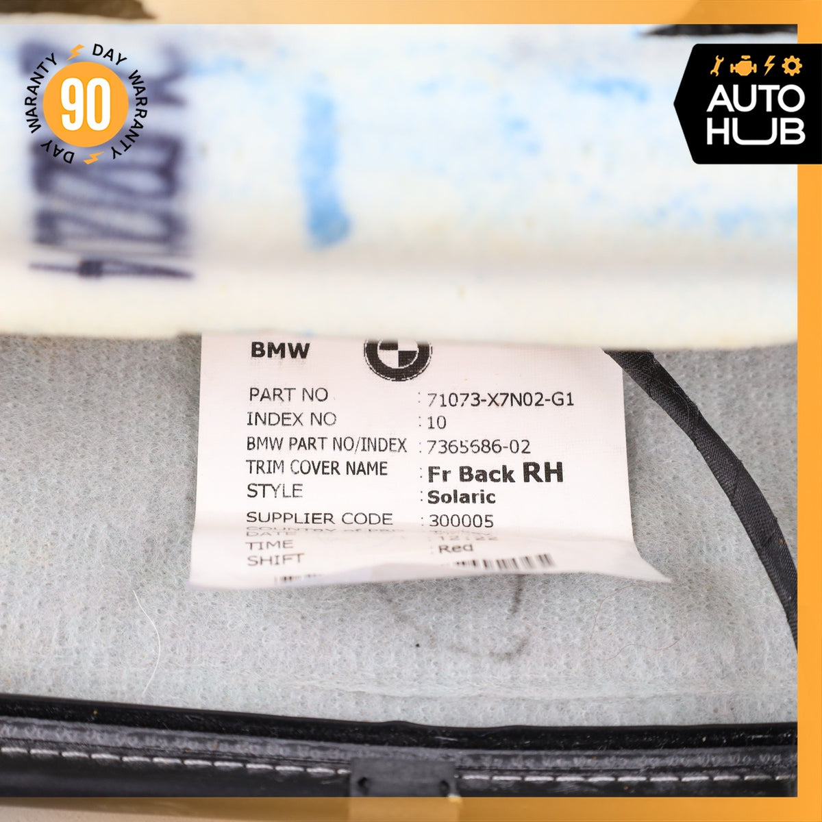 14-17 BMW i3 I01 Front Right Passenger Side Top Upper Seat Cushion OEM - photo 17