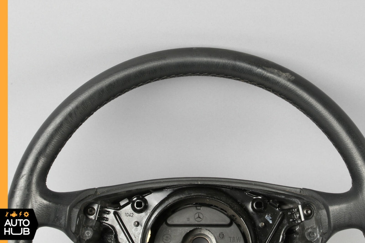 00-06 Mercedes W220 S430 S500 CL500 Driver Steering Wheel Black OEM - photo 3