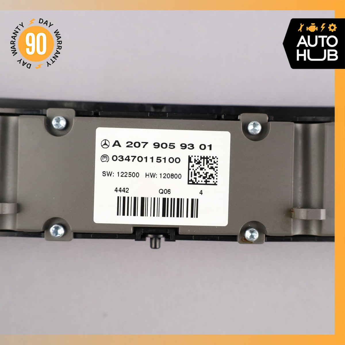 Mercedes W207 E400 Hazard Seat Belt Roller Center Control Switch OEM - photo 10