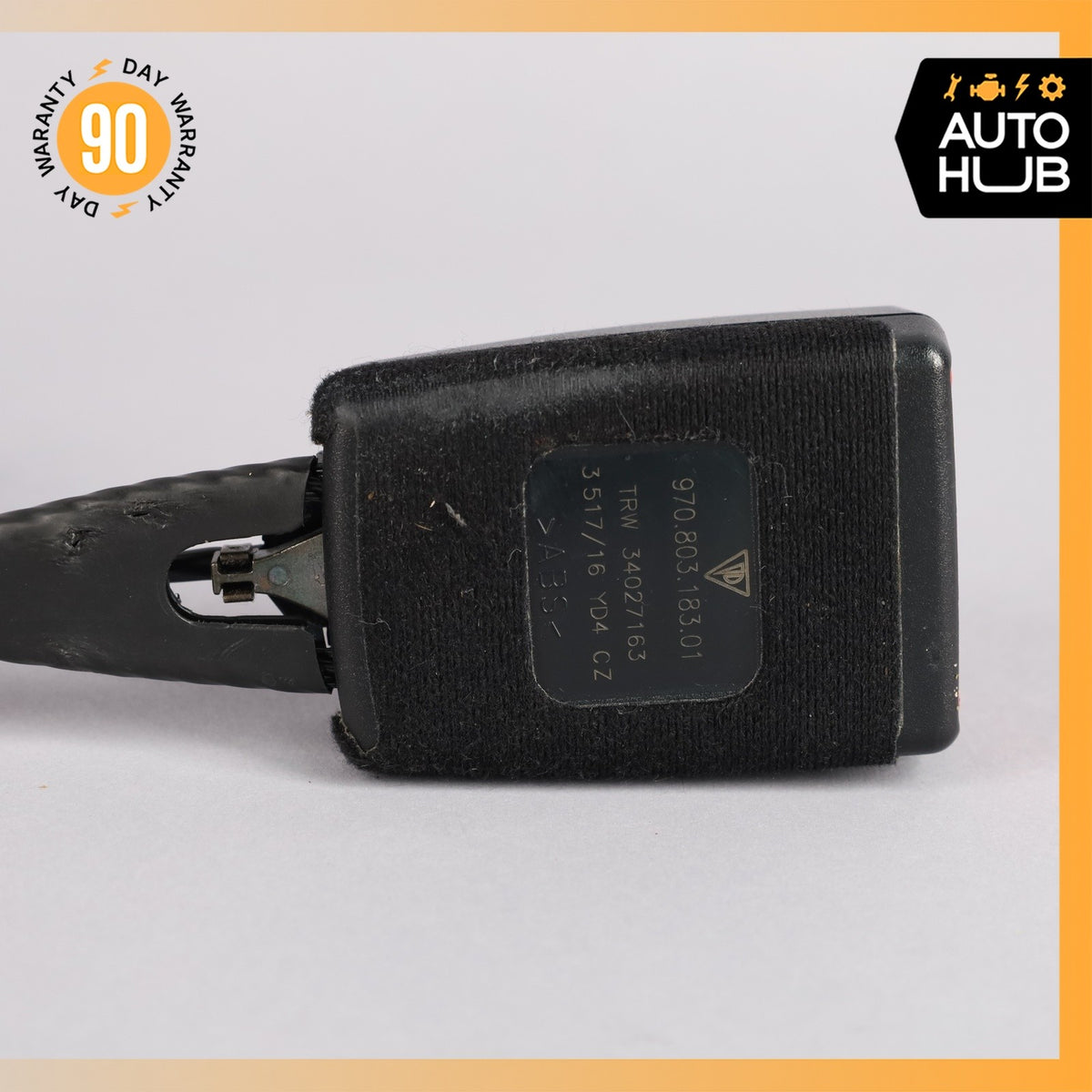 Porsche Panamera 970 Front Left Driver Side Seat Belt Buckle Black OEM - photo 9