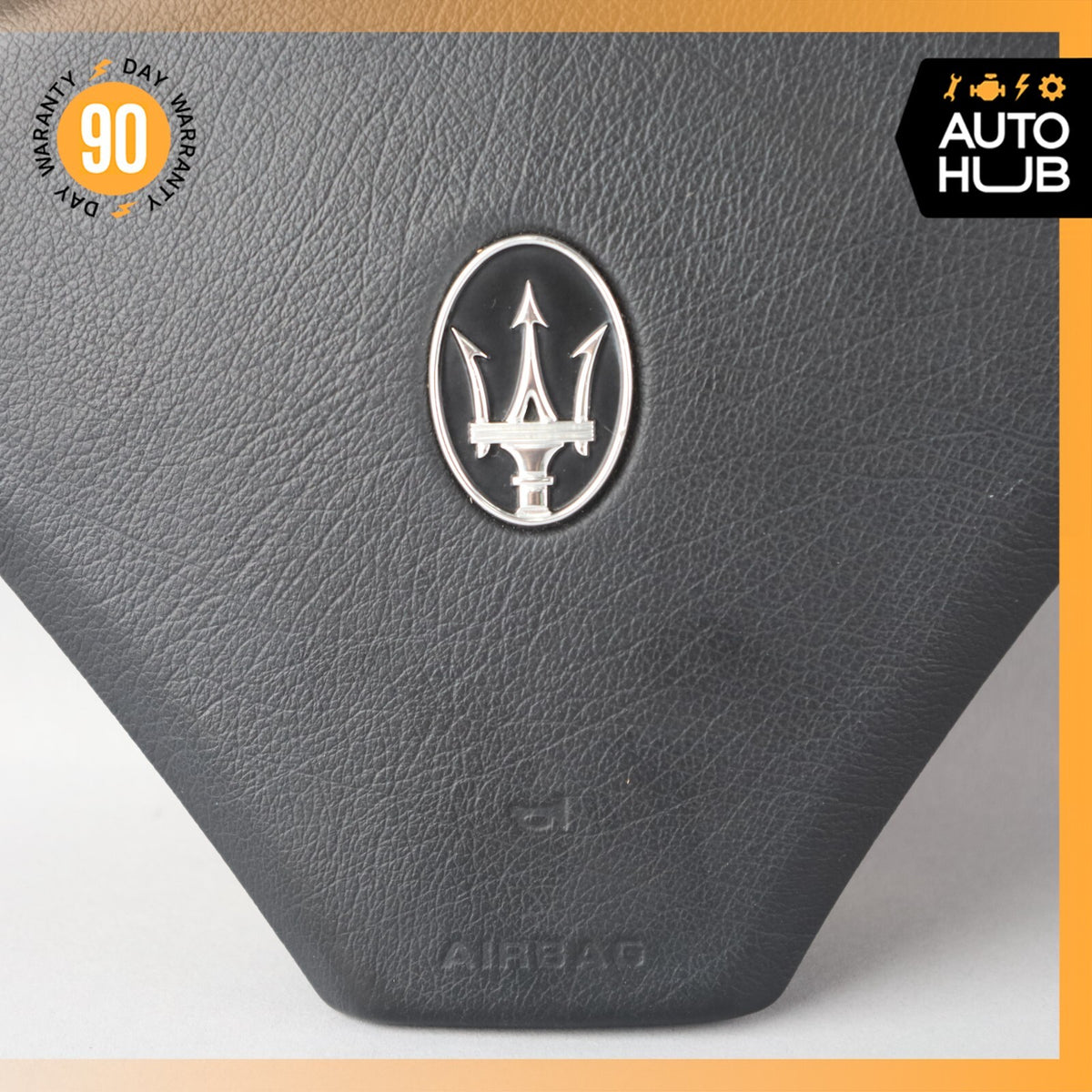 03-13 Maserati Quattroporte M139 Steering Wheel Air Bag Airbag Black OEM 50k - photo 4