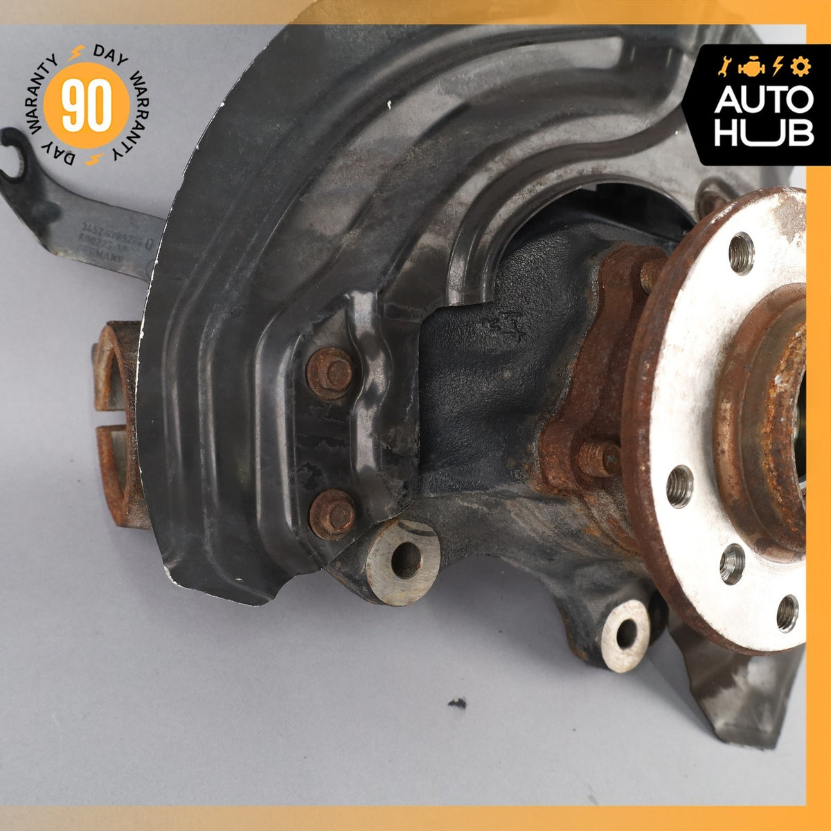 13-15 BMW E84 X1 AWD Front Right Side Spindle Knuckle Hub w/ Shield OEM 48k - photo 3