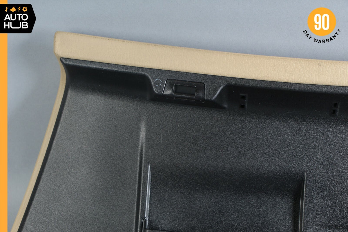 07-09 Mercedes W211 E350 E550 Dashboard Glove Box Storage Compartment Beige OEM - photo 8