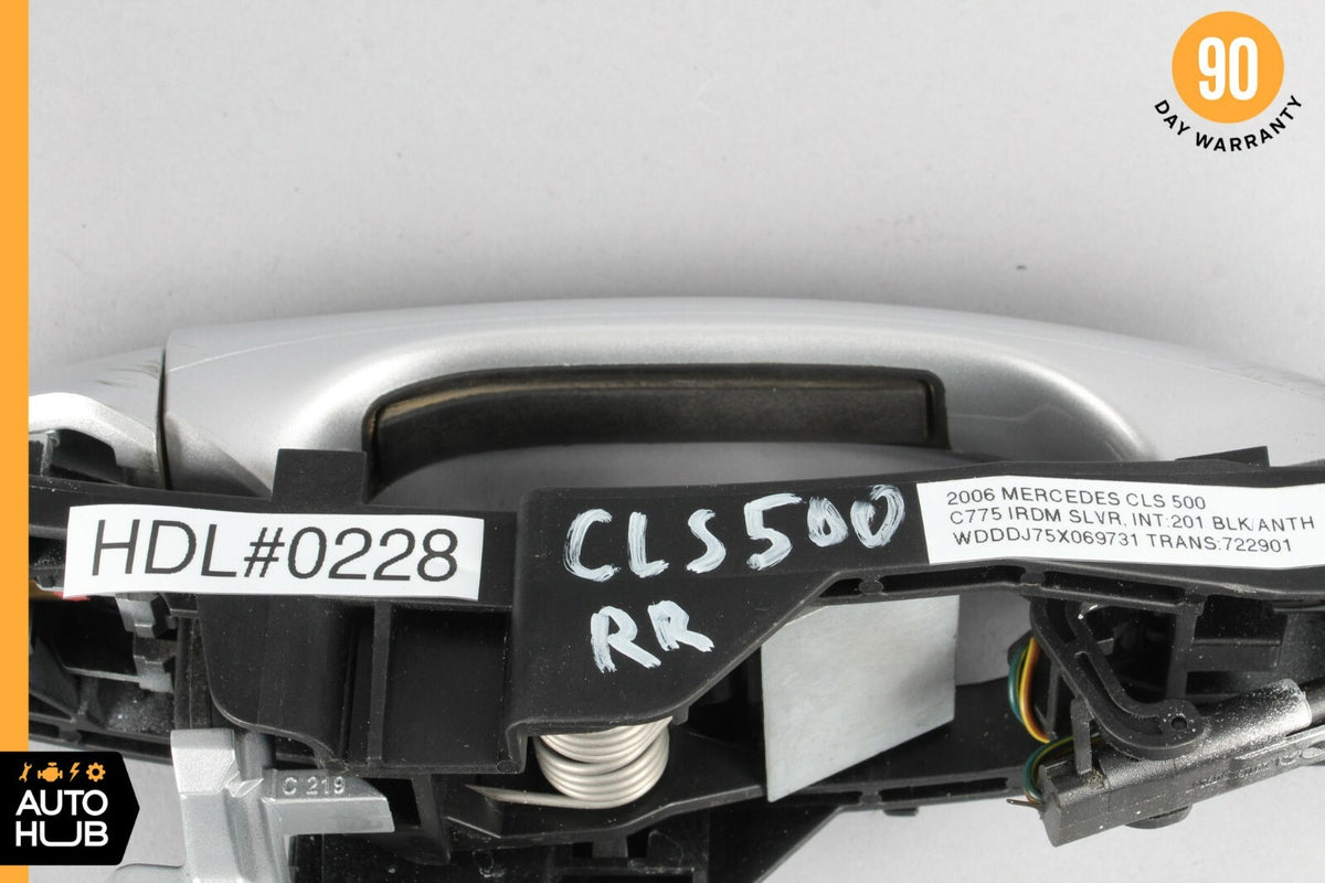 06-11 Mercedes W219 CLS500 CLS55 Rear Right Exterior Door Handle Keyless Go OEM - photo 7