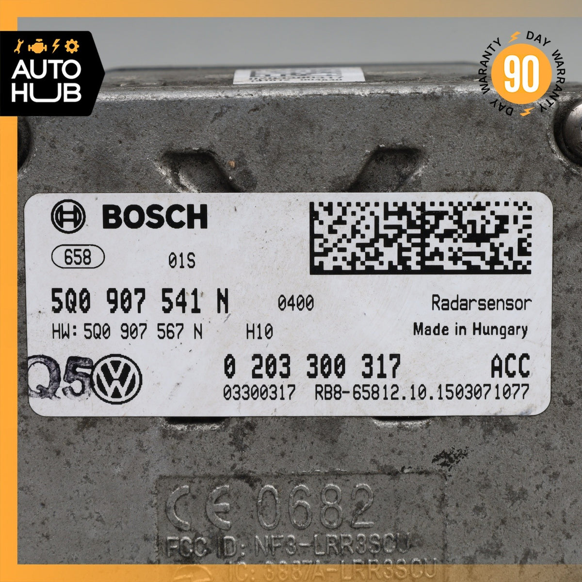 15-16 Audi 8V A3 S3 Active Adaptive Radar Cruise Control Sensor 5Q0907541N OEM - photo 11