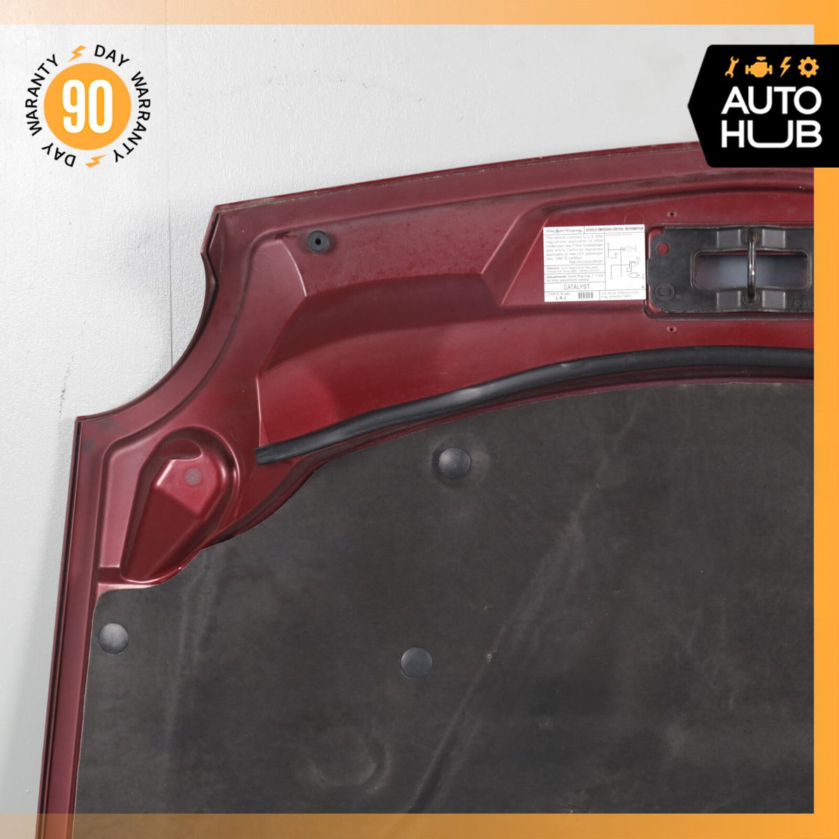 02-05 Ford Thunderbird 3.9L V8 Hood Cover Panel Assembly Red OEM 80k - photo 12