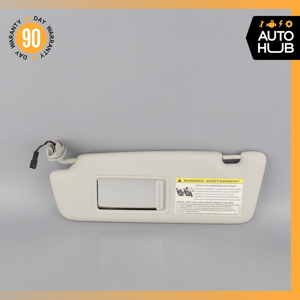 10-12 Audi B8 A4 S4 Left Sunvisor Sun Visor Gray 8K0857551L OEM - photo 7