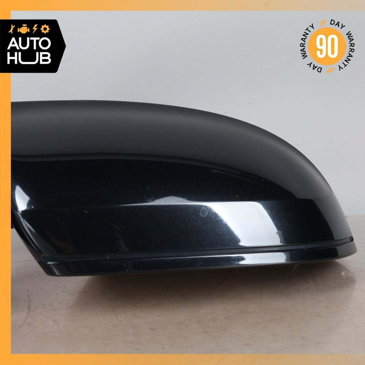 11-18 Audi D4 A8 S8 Front Right Side Rear View Mirror w/ Blind Spot Black OEM - photo 4