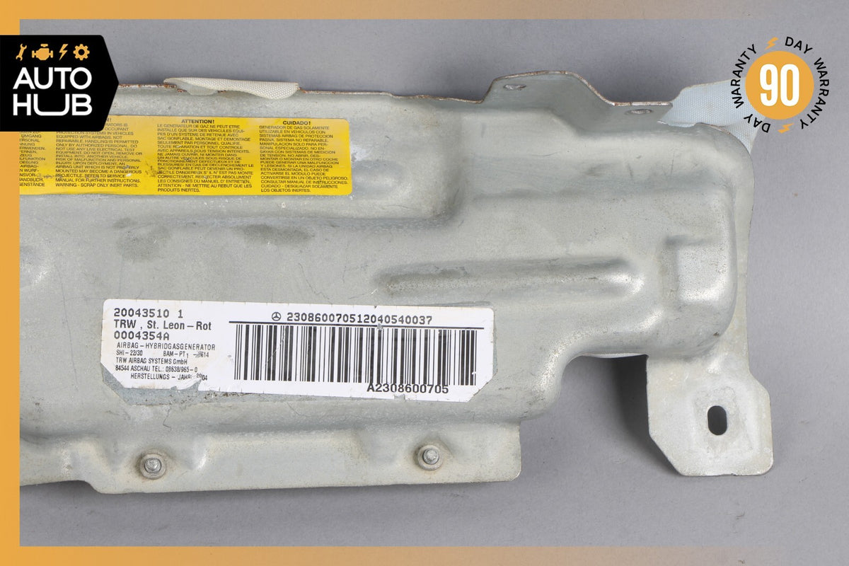 03-12 Mercedes R230 SL500 SL55 AMG Knee Airbag Air Bag Left Driver Side OEM - photo 8