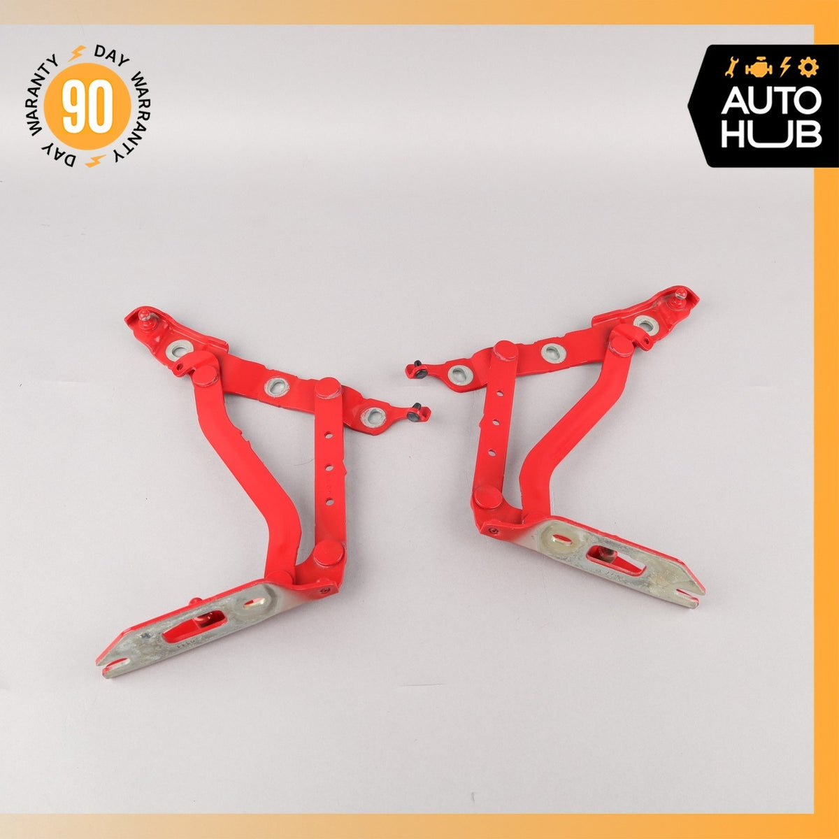 Audi A5 S5 Convertible Trunk Boot Left & Right Lid Hinge Set Red OEM - photo 1