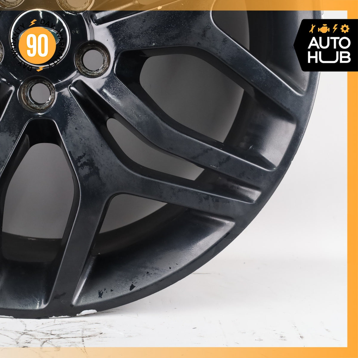 14-22 LR Range Rover Sport L494 Style 7 9.5 x 22 22" Wheel Rim Black OEM - photo 4