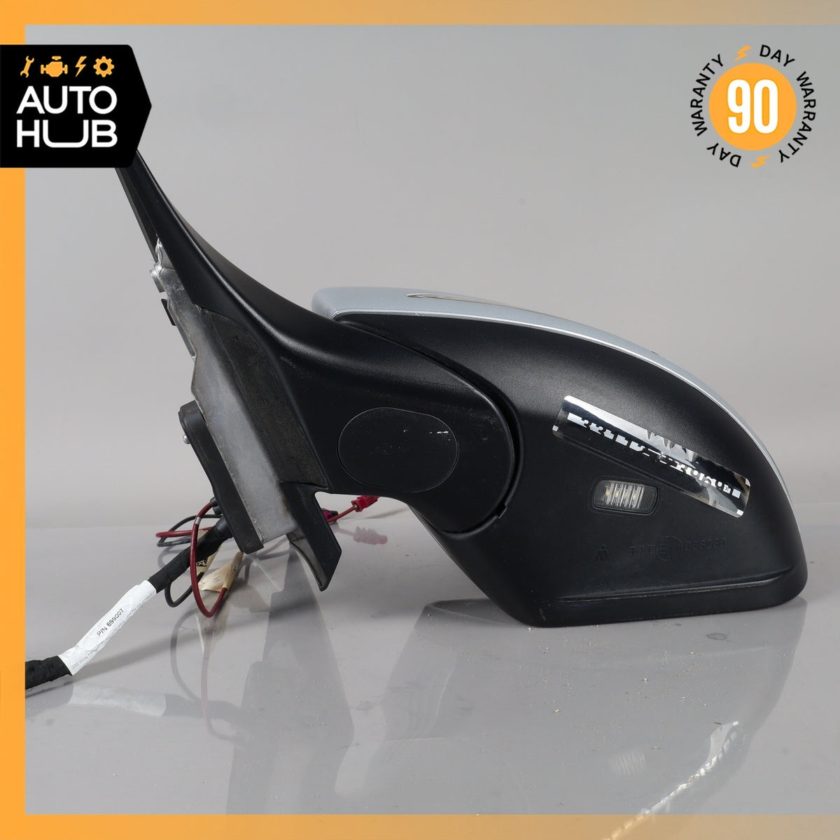15-16 Mercedes W205 C300 Sedan Left Side Rear View Door Mirror w/ Blind Spot OEM - photo 8