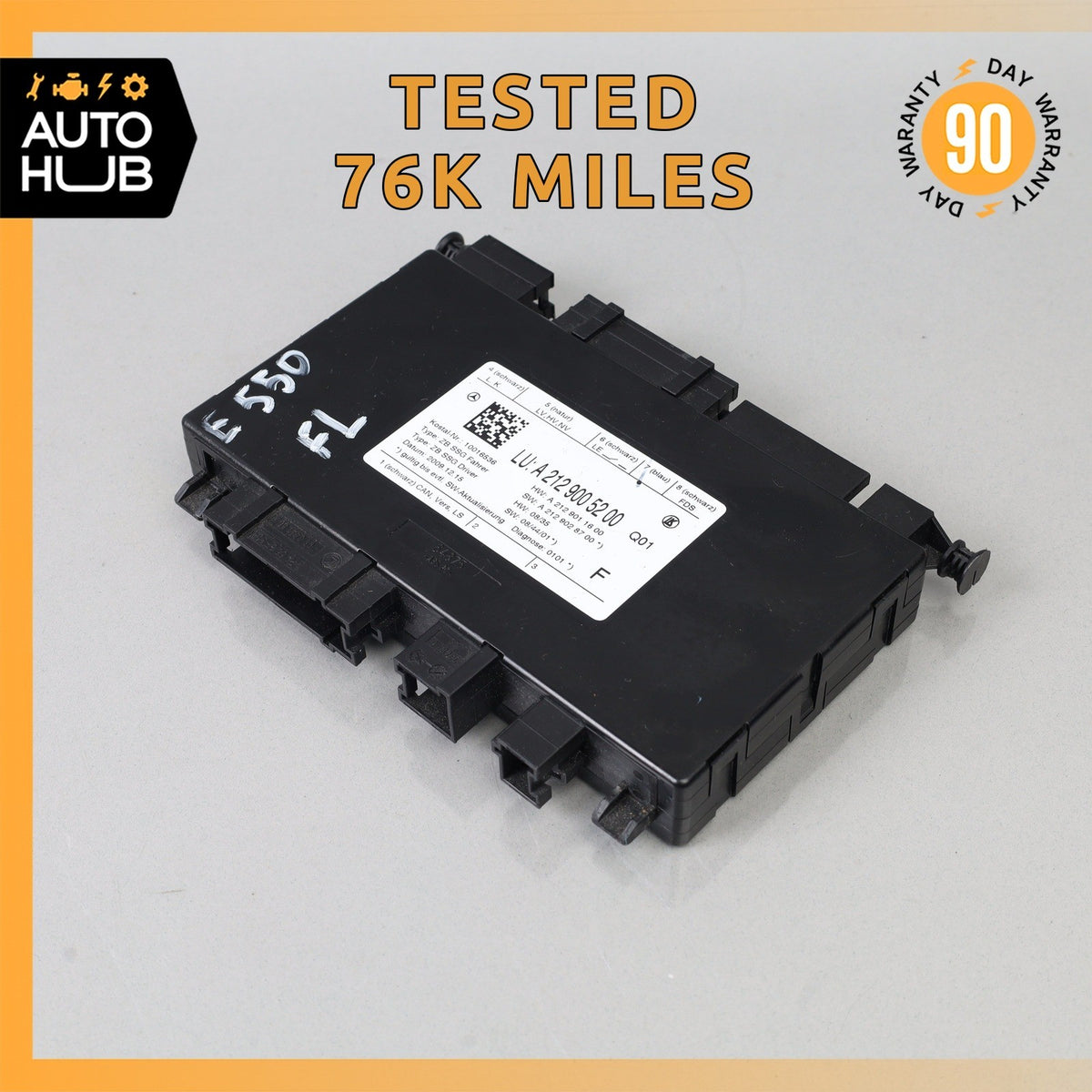 08-18 Mercedes W207 E550 CLS63 SLK250 Seat Control Module Front Left Side OEM - photo 1