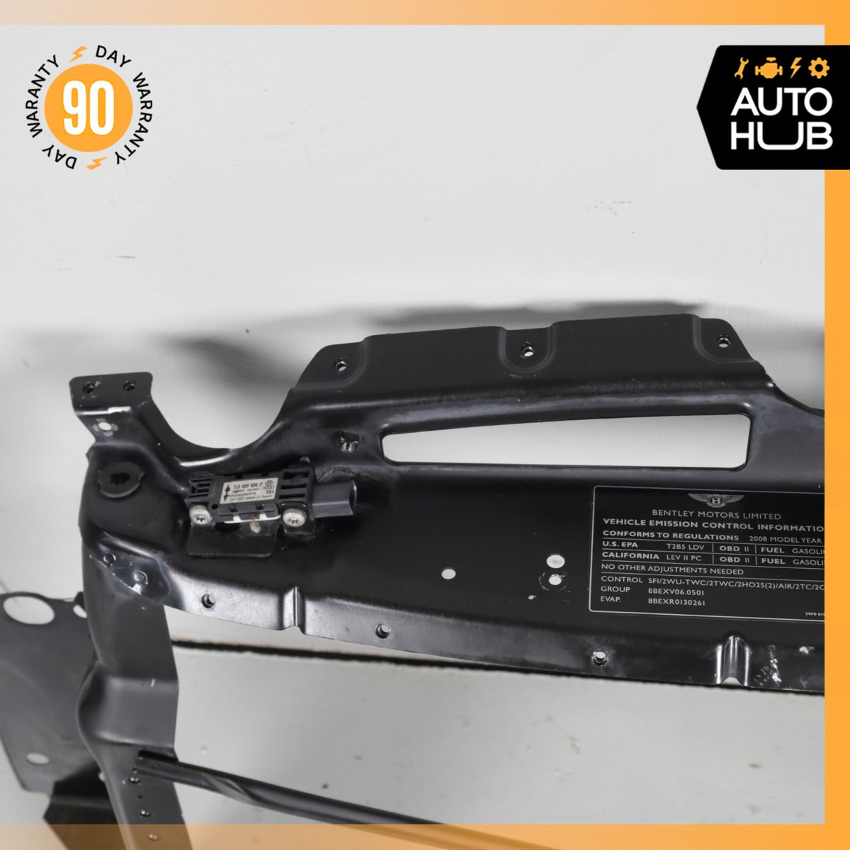 08-10 Bentley Continental GTC GT 6.0L Front Radiator Support Bar Frame OEM 63k - photo 7