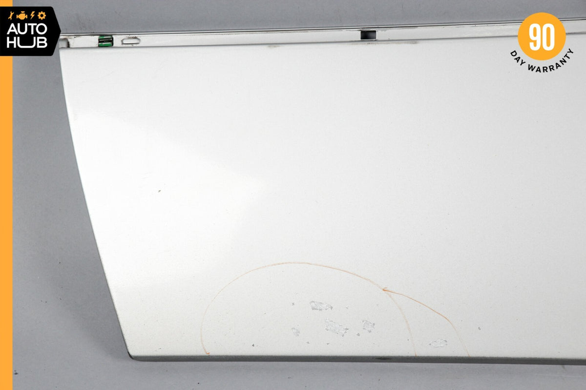 93-99 Mercedes W140 S500 Coupe CL500 Door Panel Left Lower Moulding Silver OEM - photo 2