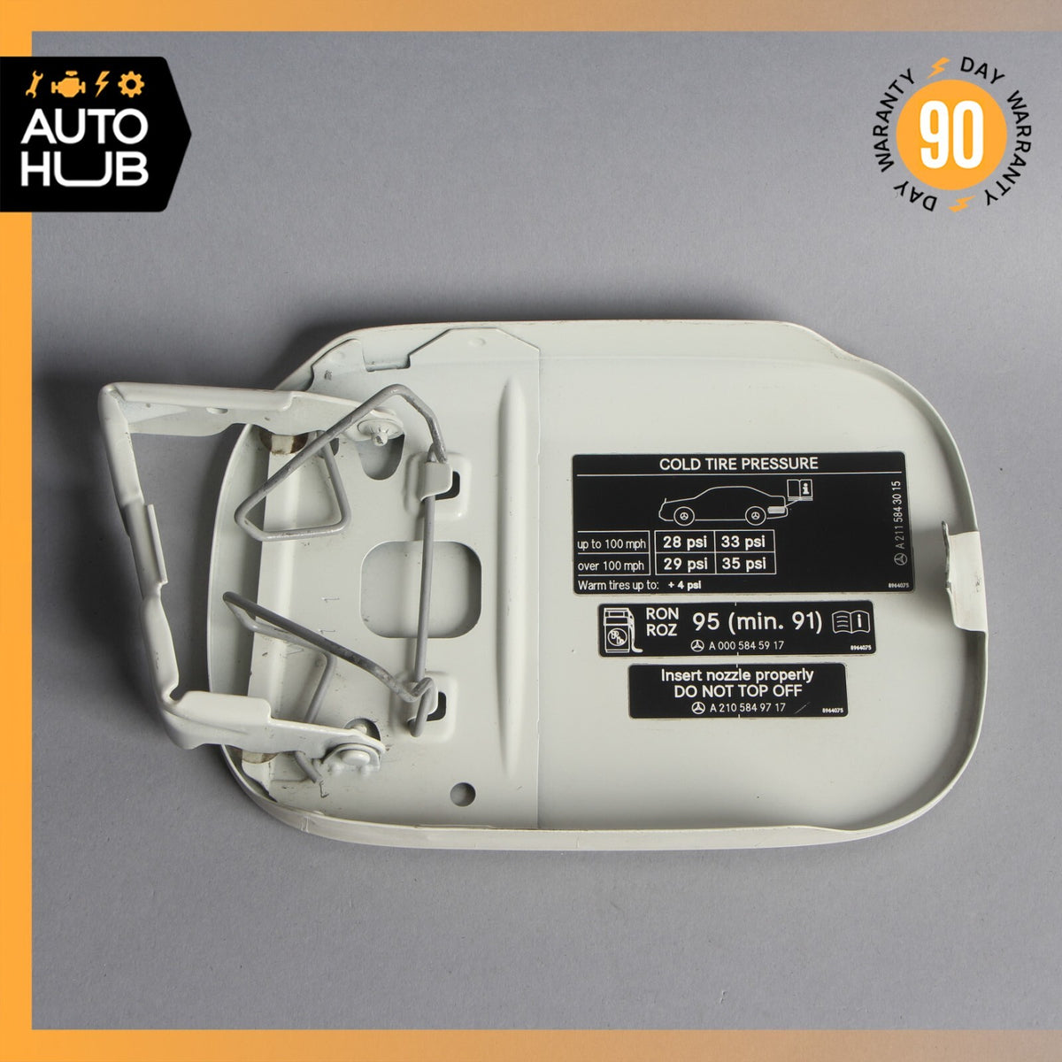 03-09 Mercedes W211 E350 E55 AMG E550 Sedan Fuel Gas Tank Lid Door OEM - photo 6