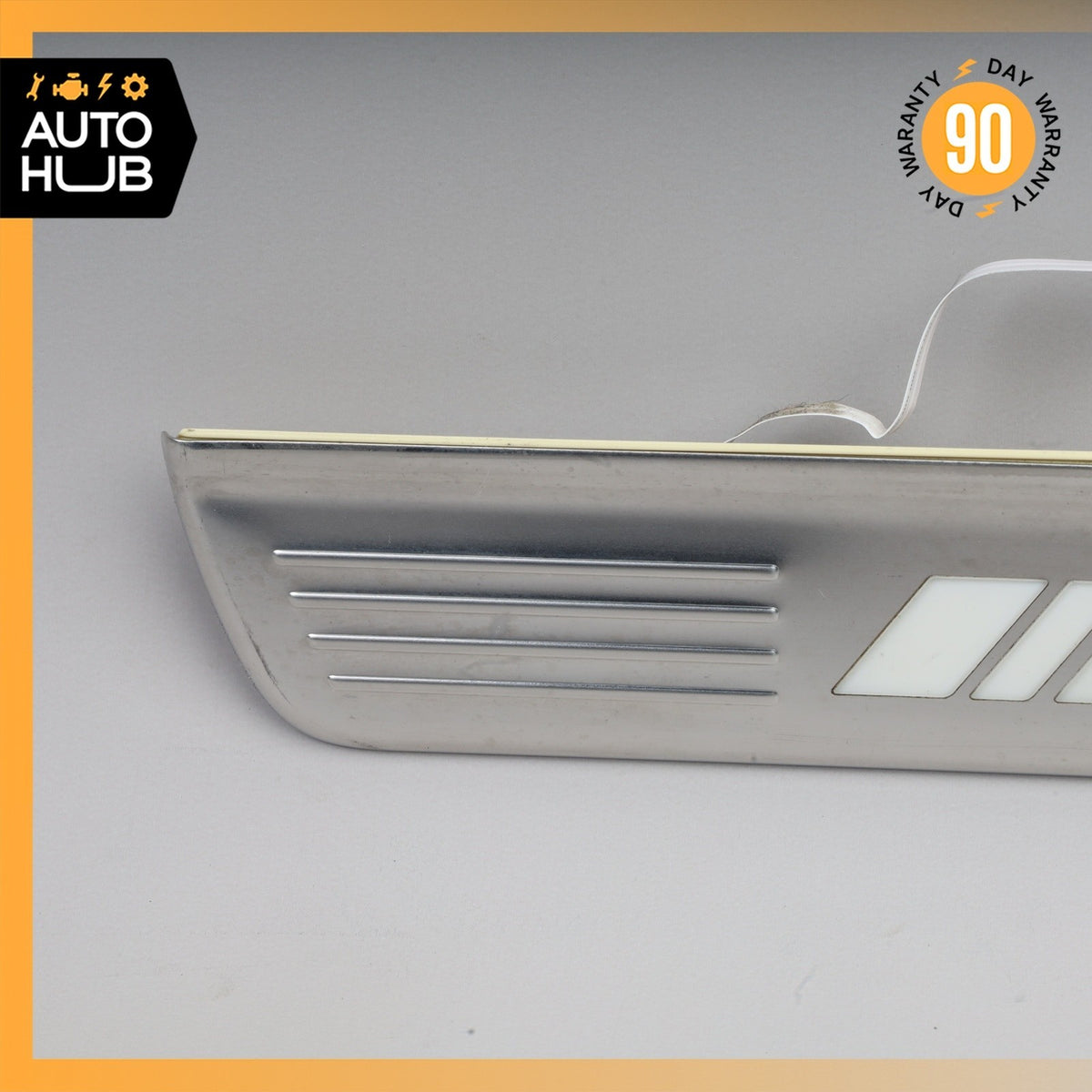 14-20 Mercedes W222 S65 AMG S550 Rear Left Illuminated Door Step Sill Panel OEM - photo 3