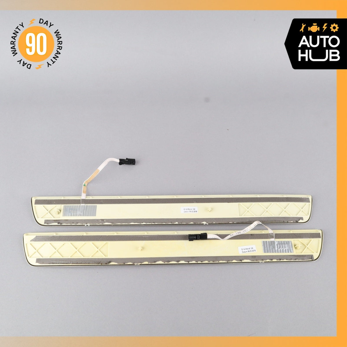 Mercedes W222 S450 S600 Front & Rear Illuminated Door Step Sill Panel Set OEM - photo 21
