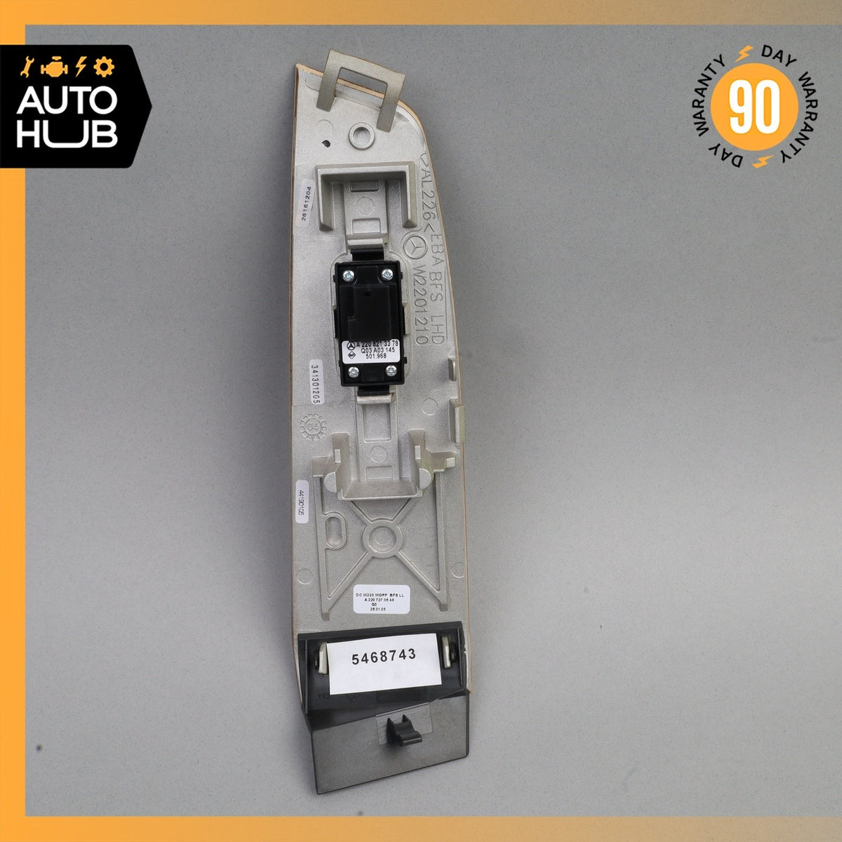 03-06 Mercedes W220 S350 S500 S55 AMG Right Side Window Switch Trim Wood OEM - photo 5
