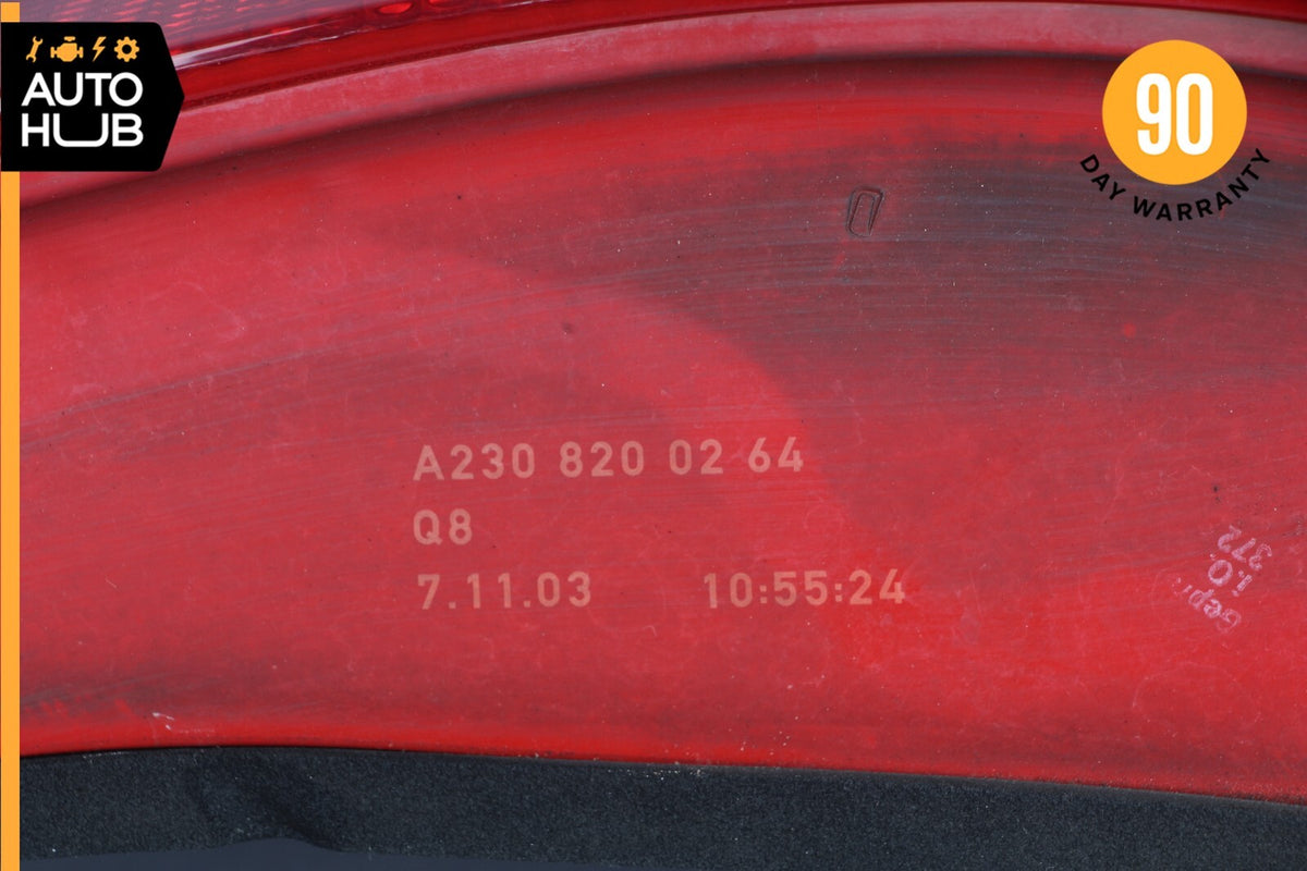 03-06 Mercedes R230 SL500 SL600 Right Side Tail Light Lamp Assembly OEM - photo 12