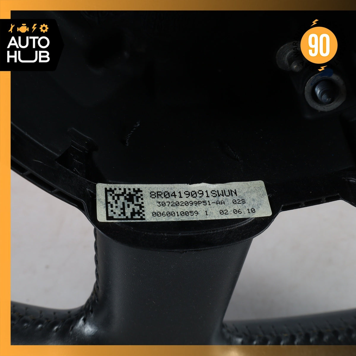 Audi 8R Q5 4-Spoke Steering Wheel w/ Switch Black 8R0419091S OEM - photo 9