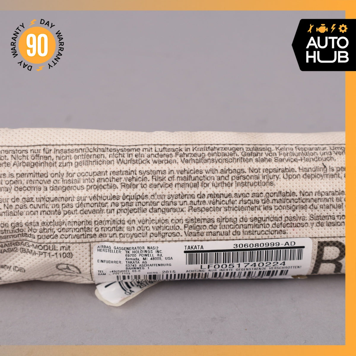 Mercedes W207 E400 C250 E550 Front Right Side Seat Airbag Air Bag OEM - photo 3