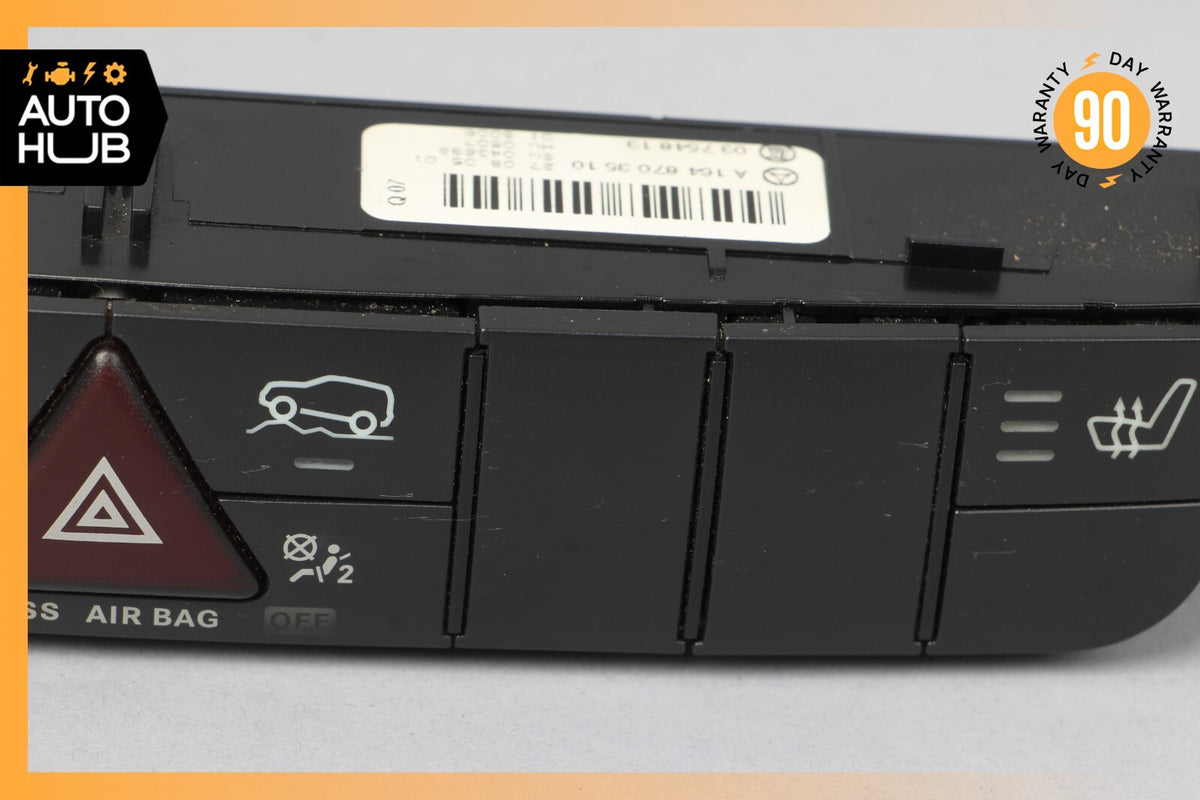 06-12 Mercedes W164 ML350 GL450 Dash Hazard Heated Seats ESP Control Panel OEM - photo 3