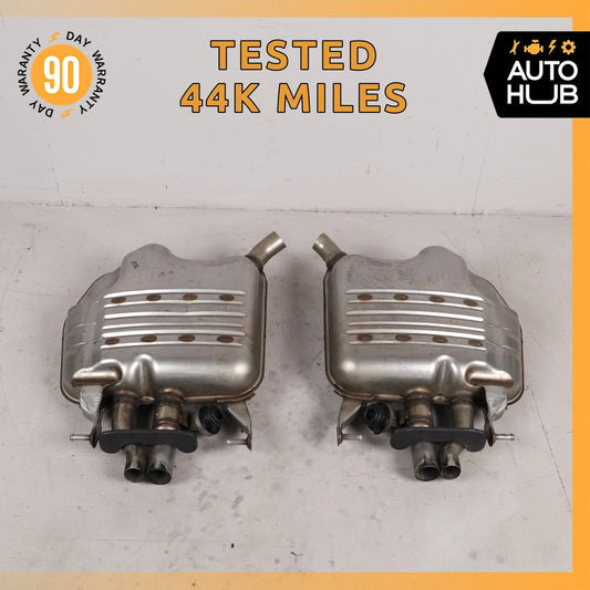18-20 Mercedes W222 S450 S560e M276 Exhaust Mufflers Tips Set 2224911600 OEM 44k - photo 1