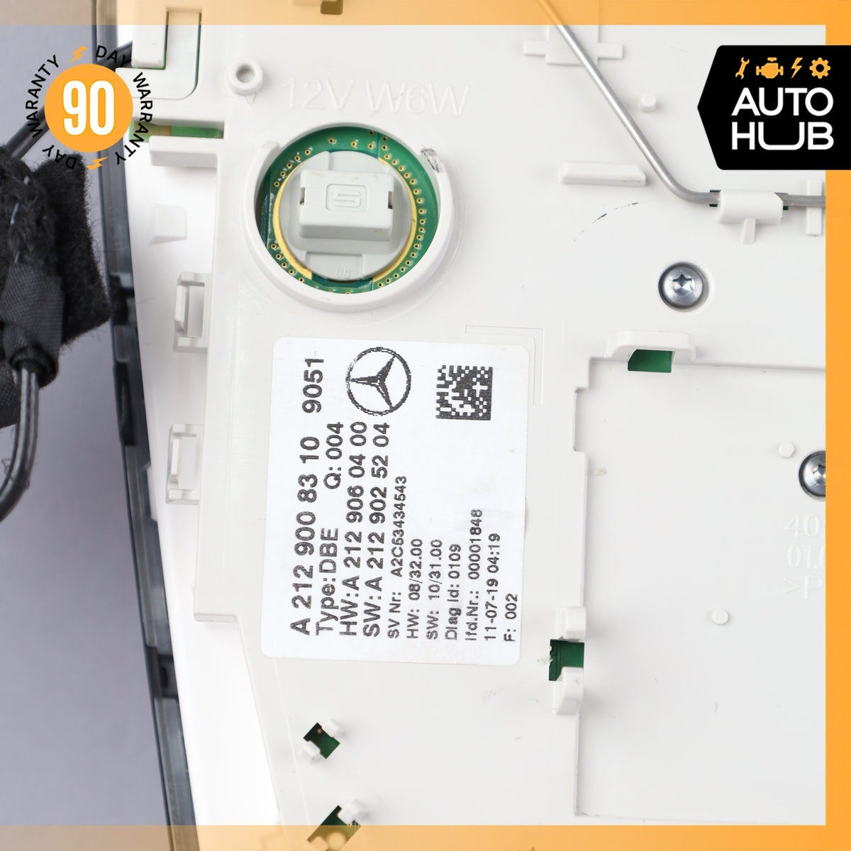 10-18 Mercedes W218 CLS550 E400 E550 Overhead Dome Light Lamp Black OEM - photo 13