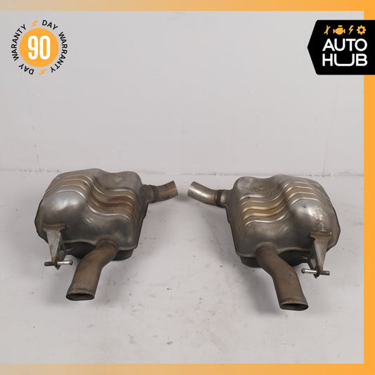 17-23 Mercedes W213 E300 M274 Left & Right Exhaust Muffler Mufflers OEM - photo 1