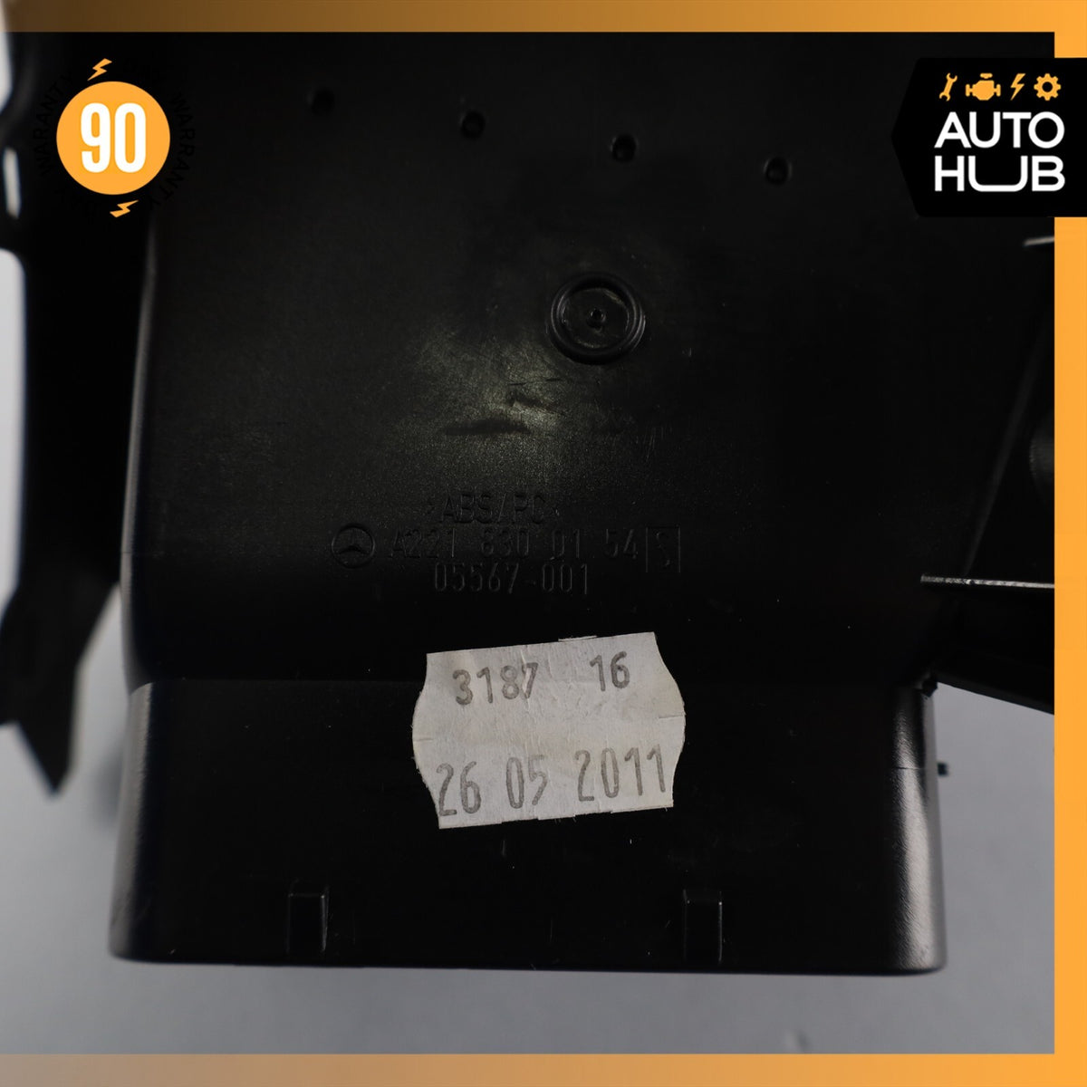 07-14 Mercedes W221 S63 AMG CL550 Left Side Dashboard AC A/C Air Vent Black OEM - photo 12
