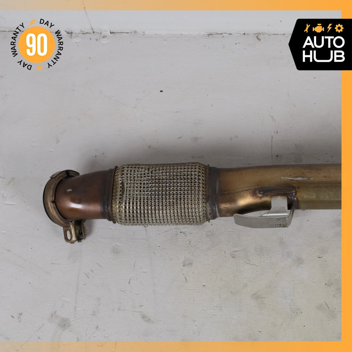 Mercedes W213 E43 AMG E450 Engine Exhaust Downpipe Center Resonator OEM 77k - photo 11