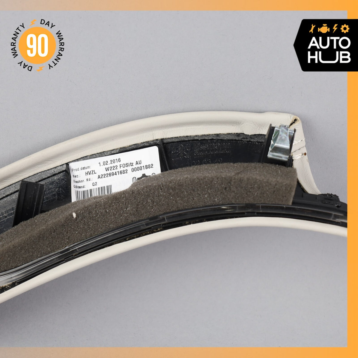 14-17 Mercedes W222 S600 S550 Rear Right Side Seat Molding Cover Trim Panel OEM - photo 11