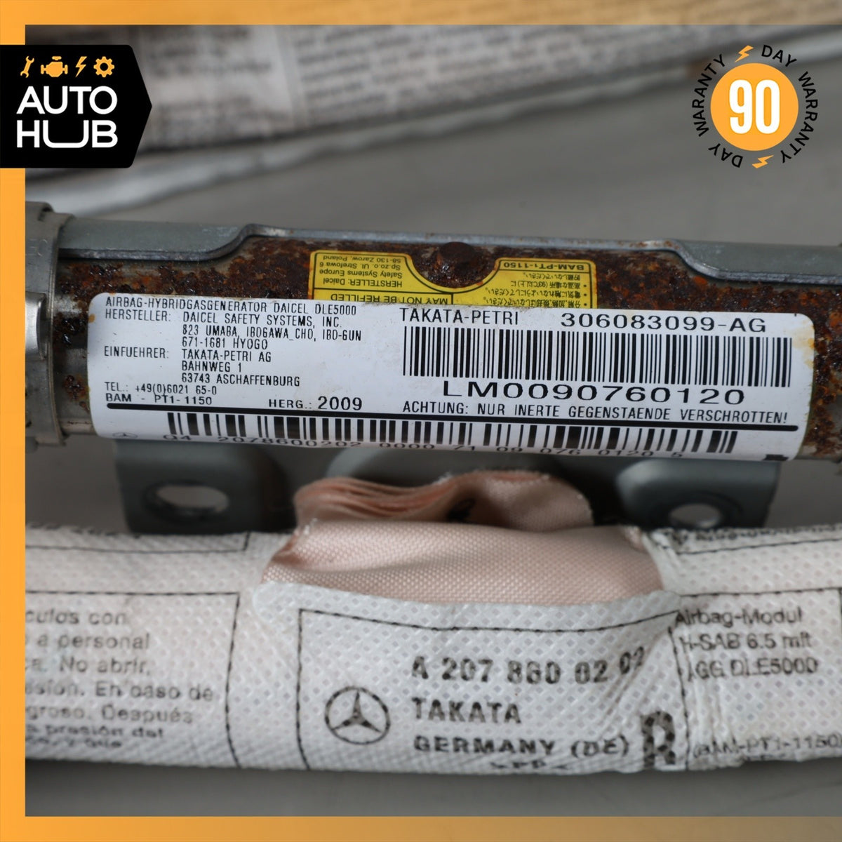 10-17 Mercedes W207 E550 E350 Coupe Roof Curtain Airbag Air Bag Right Side OEM - photo 11