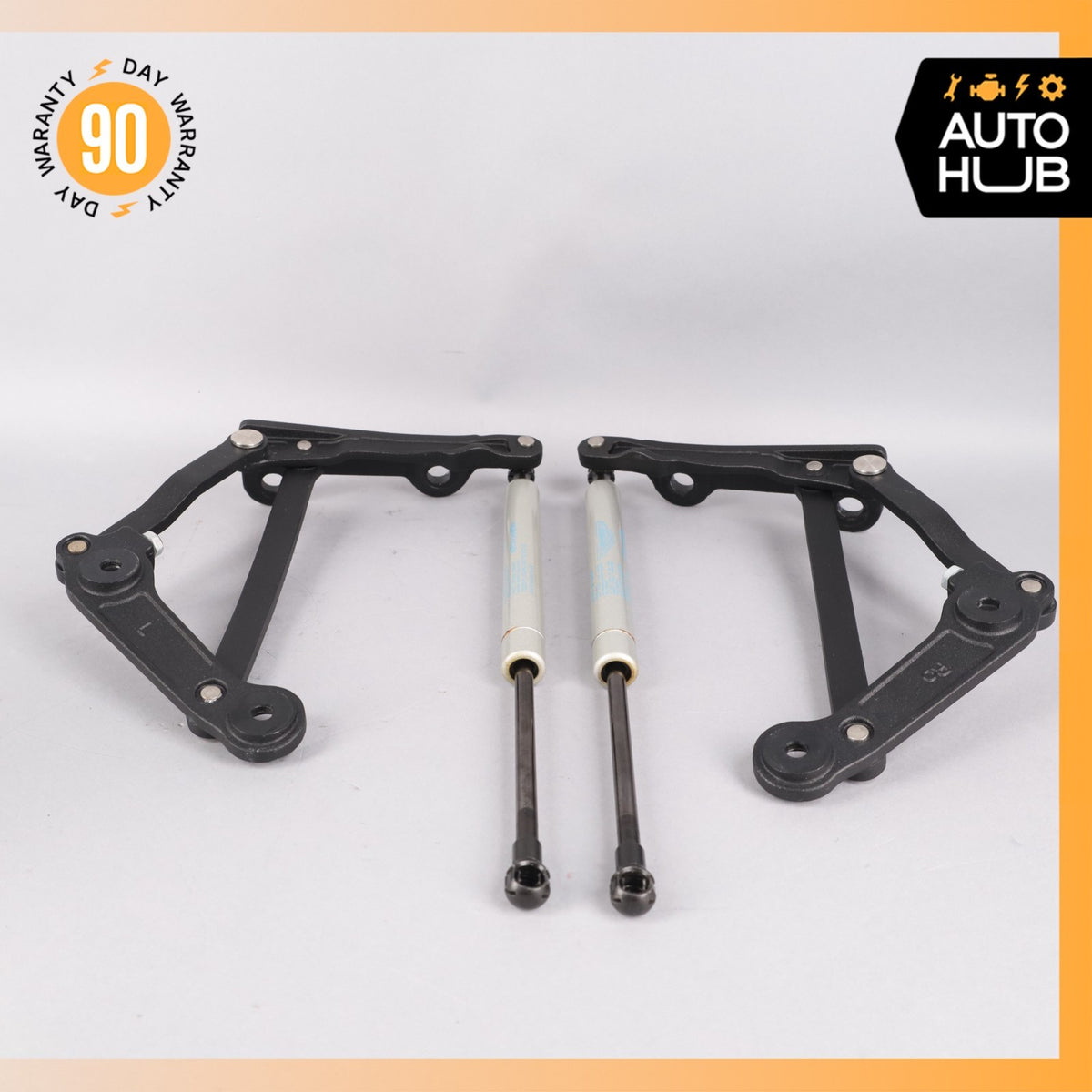 Aston Martin V8 Vantage Trunk Lid Shock Lift Support Strut w/ Brackets Set OEM - photo 6