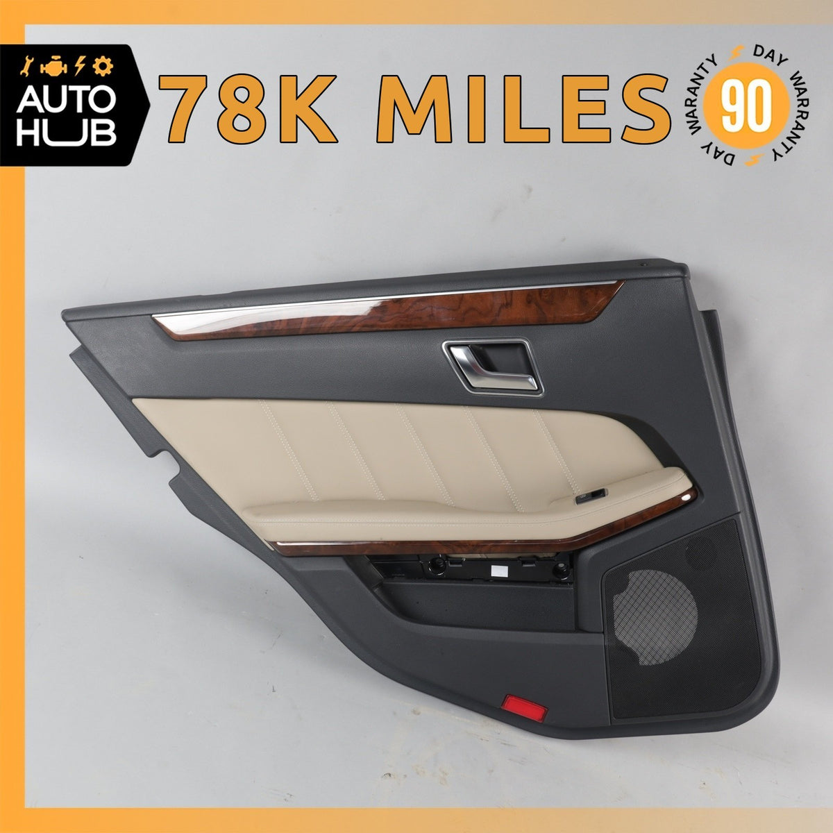 10-13 Mercedes W212 E350 E550 Rear Left Driver Side Interior Door Panel OEM 78k - photo 1