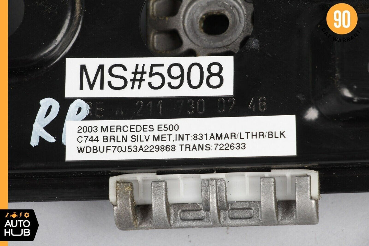 03-09 Mercedes W211 E500 E350 E550 Rear Right Side Window Regulator Motor OEM - photo 11