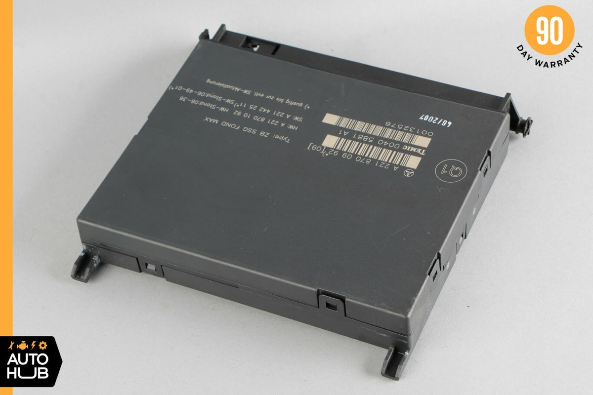 07-13 Mercedes W221 S550 S600 Rear Seat Control Unit Module 2218700992 OEM - photo 2