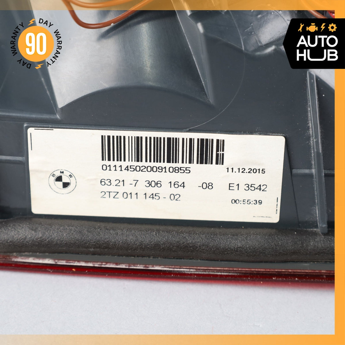 14-17 BMW F10 528i 535i Rear Right Inner Tail Light 63217306164 OEM - photo 13