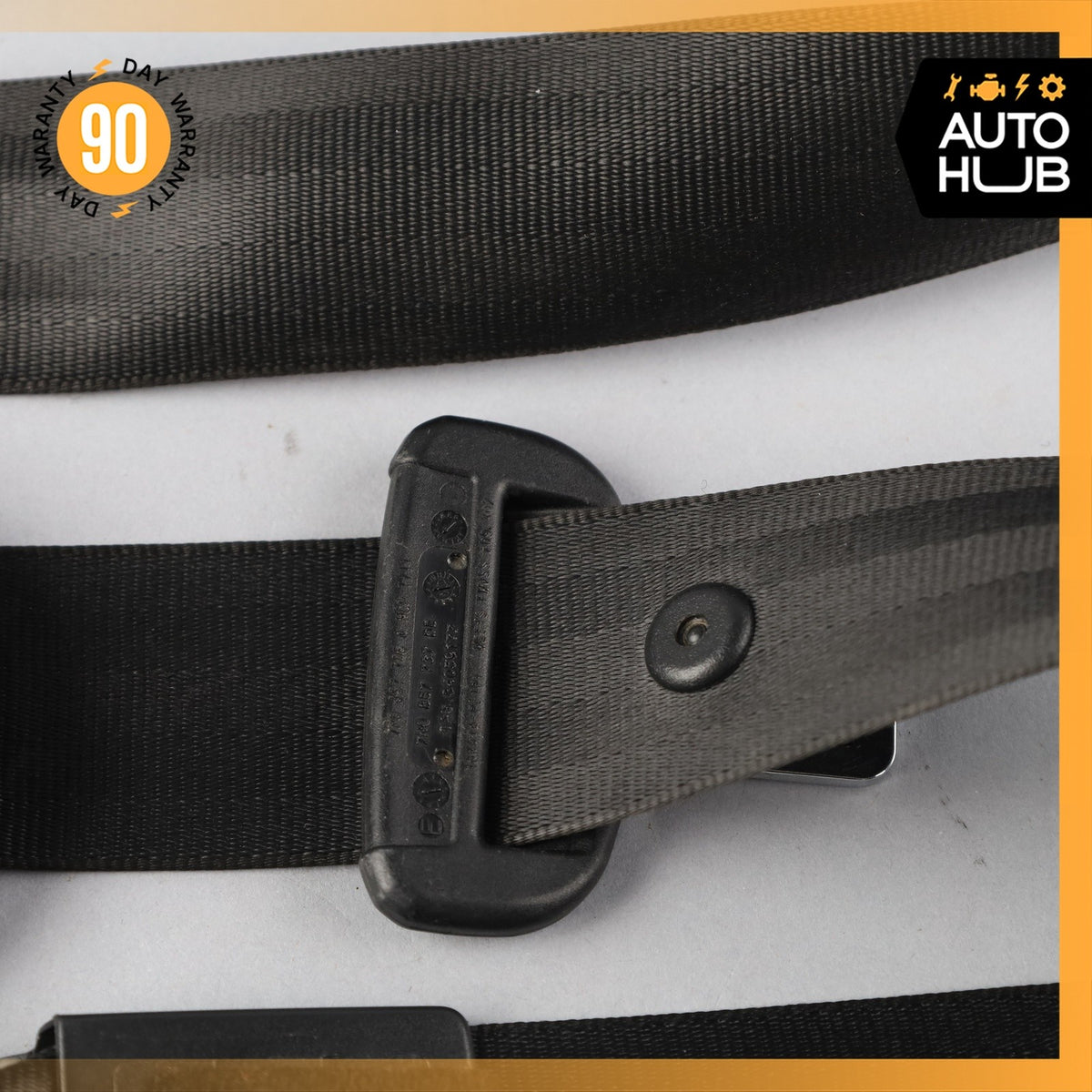 11-18 Porsche Cayenne 958 Front Right Passenger Side Seat Belt Black OEM - photo 13