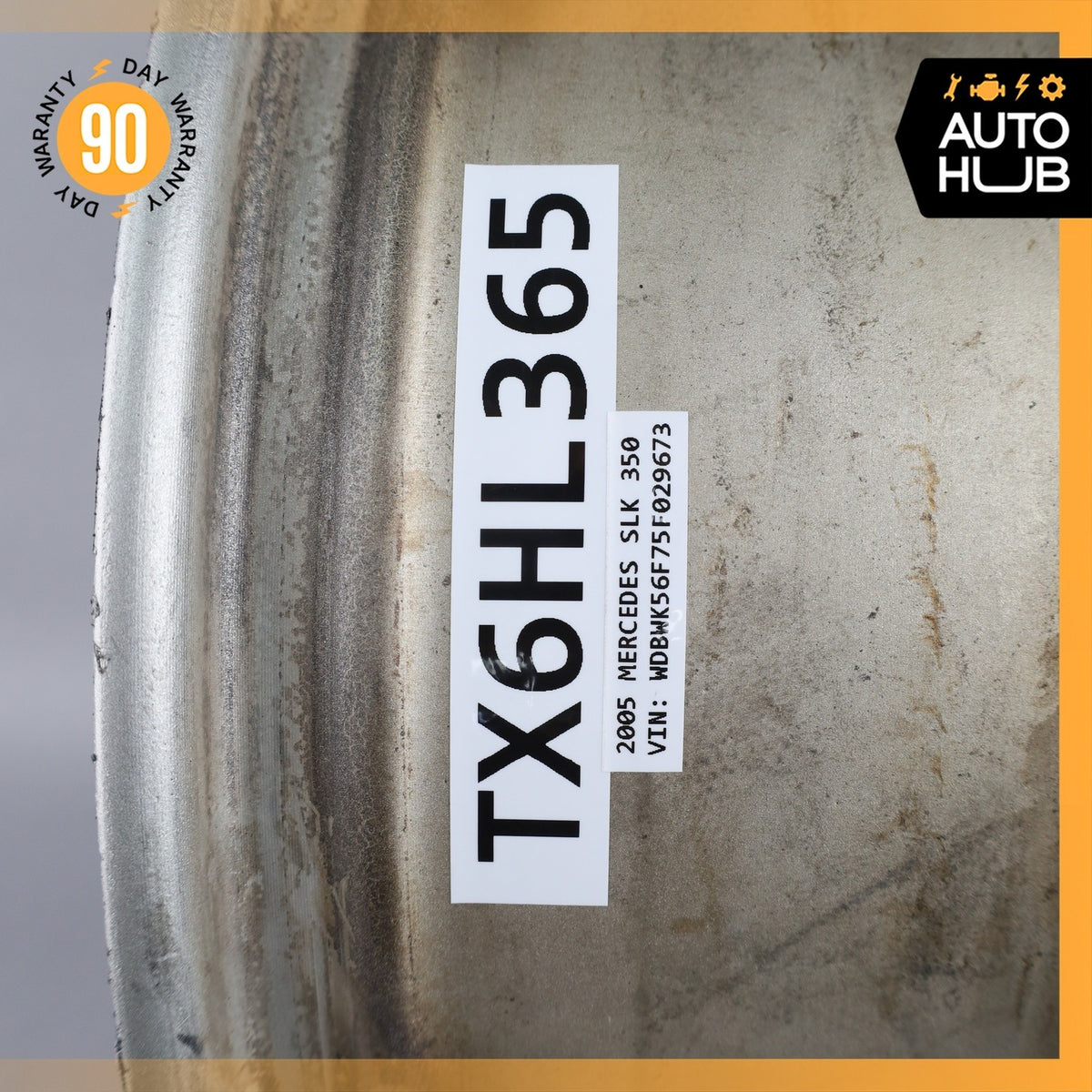 Mercedes R171 SLK350 SLK280 7.5 x 17 17" Wheel Rim Silver 1714010502 OEM - photo 14
